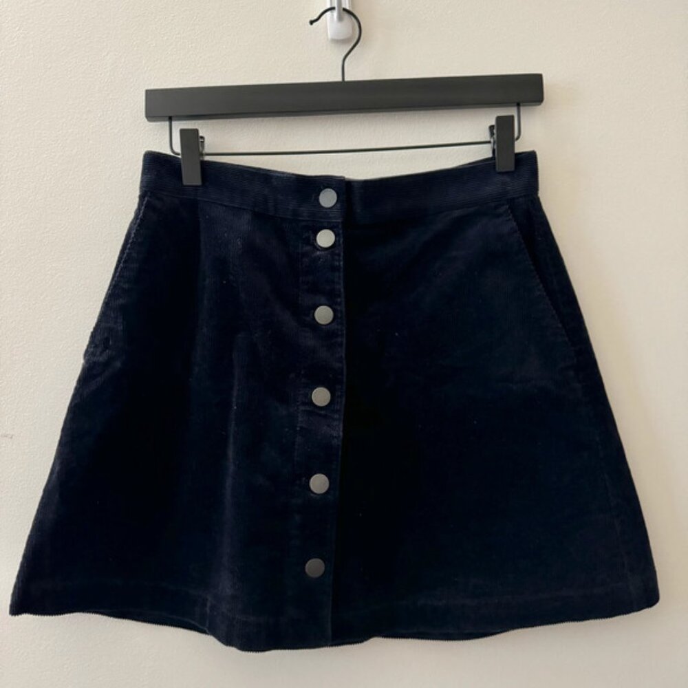 Uniqlo Black Corduroy Skirt